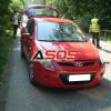 Nehoda vozidla Hyundai i20 pri obci Kysak