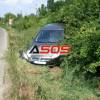 Nehoda vozidla Fiat v obic Veľaty